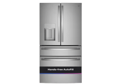 GE Profile - 36 in. Wide 22.3 Cu. Ft. 4-Door French Door Counter-Depth Smart Refrigerator with Door-in-Door Storage - Stainless Steel