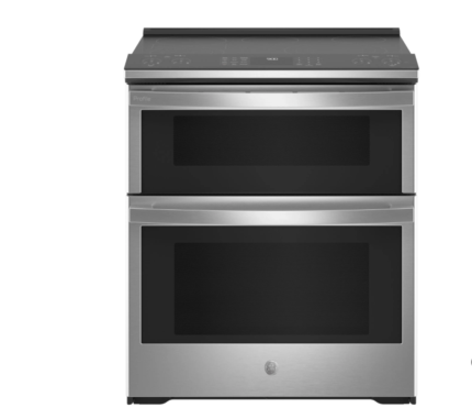 GE Profile 30 in. 5 Burner Element Smart Slide-In Double Oven Electric Range in Fingerprint Resistant Stainless w/ Air Fry