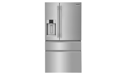 Frigidaire Professional Counter-Depth 21.4-cu ft 4 -Door 36-in Wide French Door Refrigerator with Dual Ice Maker ( Smudge-Proof Stainless Steel )